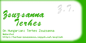 zsuzsanna terhes business card